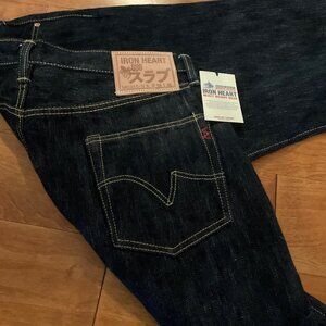 Iron Heart Slubby Selvedge Jeans - 888s High Rise Straight